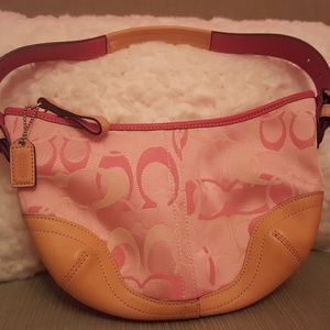 Coach pink purse- great condition